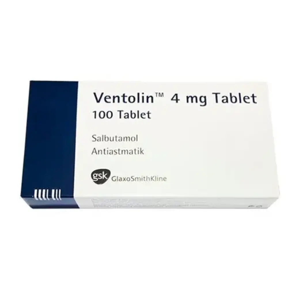 Ventolin 4mg - Salbutamol - GlaxoSmithKline, Turkey