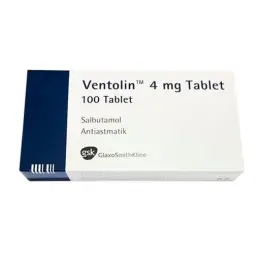 Ventolin 4mg - Salbutamol - GlaxoSmithKline, Turkey