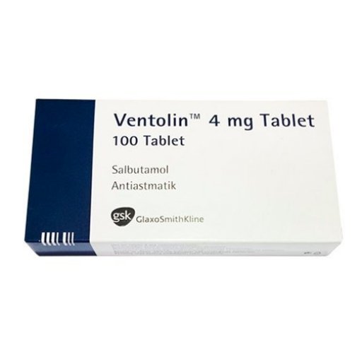 Ventolin 4mg - Salbutamol - GlaxoSmithKline, Turkey