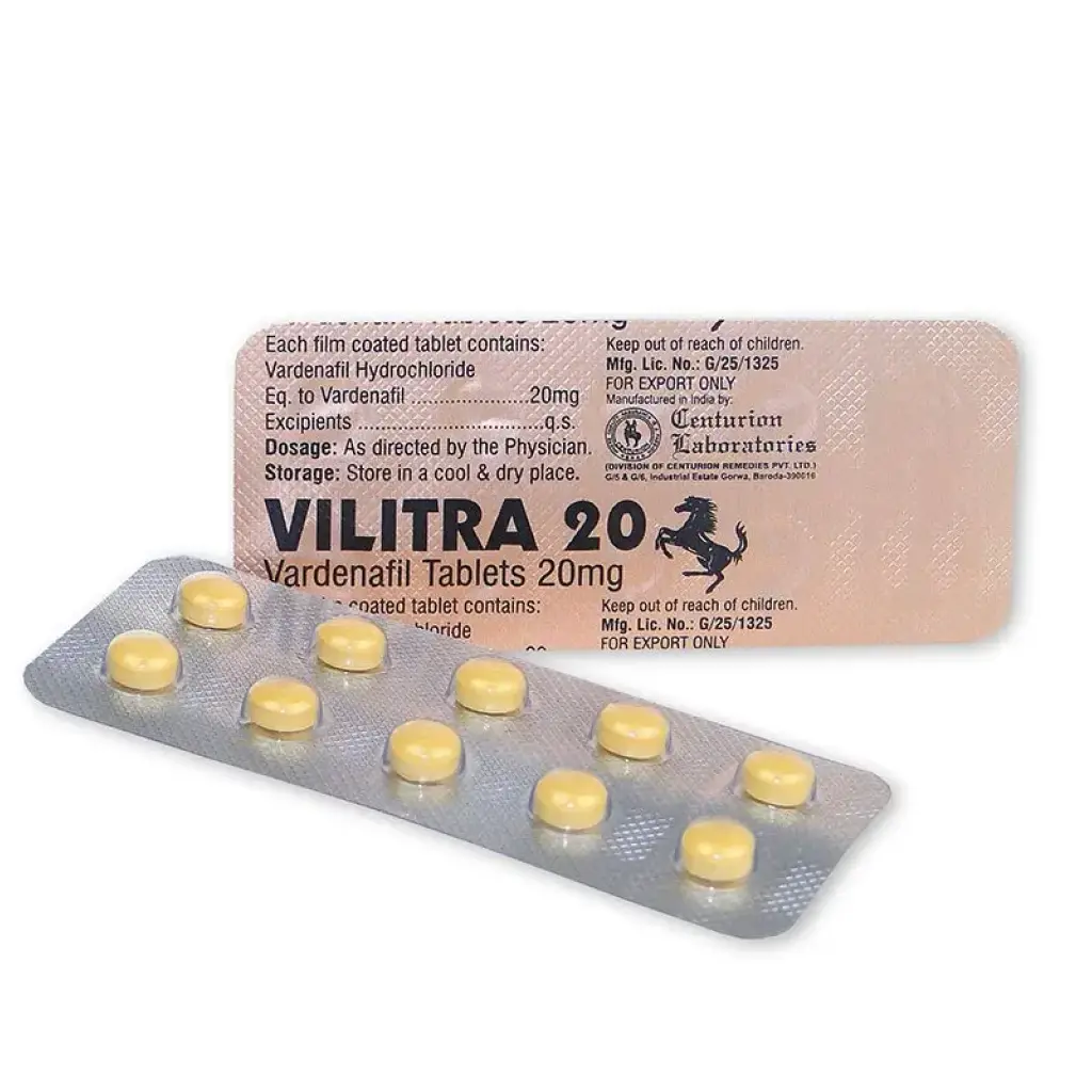 Vilitra 20 mg - Vardenafil - Centurion Laboratories Vilitra 20 mg - Vardenafil - Centurion Laboratories