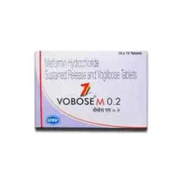 Vobose M 0.2/ 500 mg - Voglibose,Metformin - USV Limited, India
