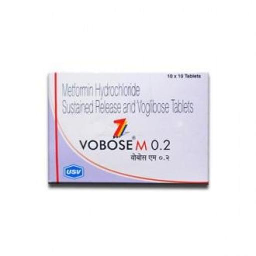 Vobose M 0.2/ 500 mg - Voglibose,Metformin - USV Limited, India