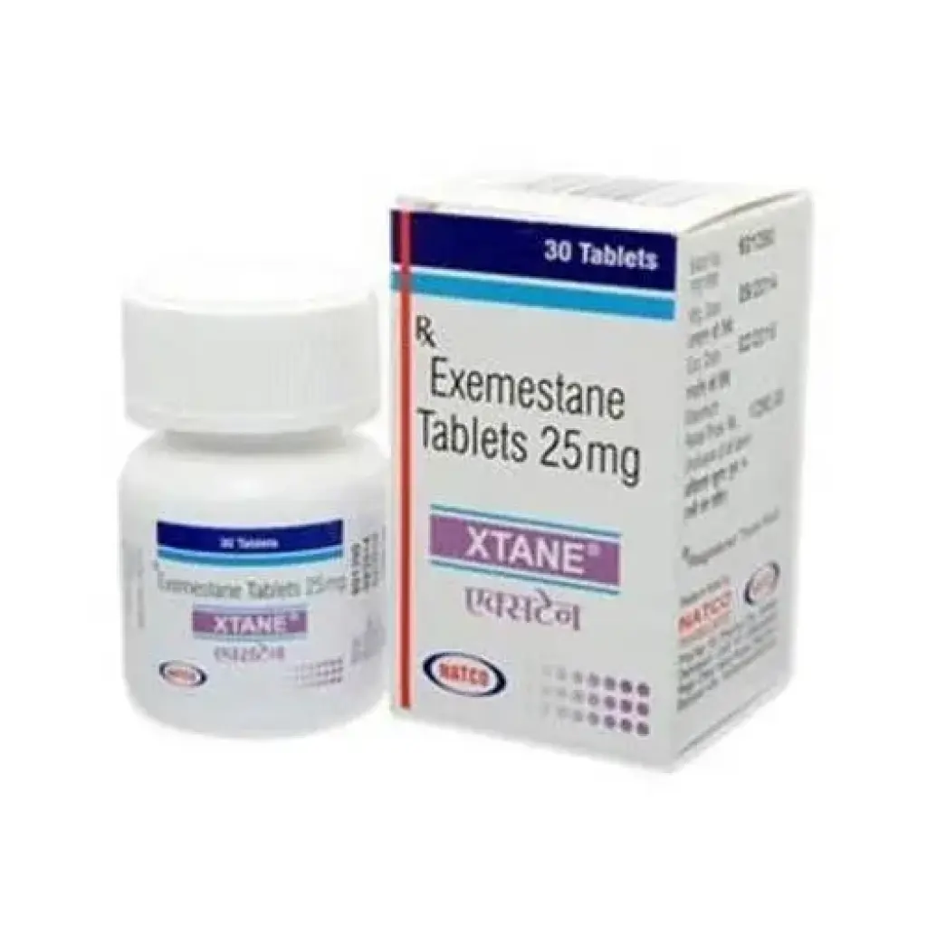 Xtane 25 mg (Aromasin) - Exemestane - Natco Pharma, India Xtane 25 mg (Aromasin) - Exemestane - Natco Pharma, India