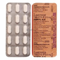 Zoryl M 0.5 - Glimeperide,Metformin - Intas Pharmaceuticals Ltd.