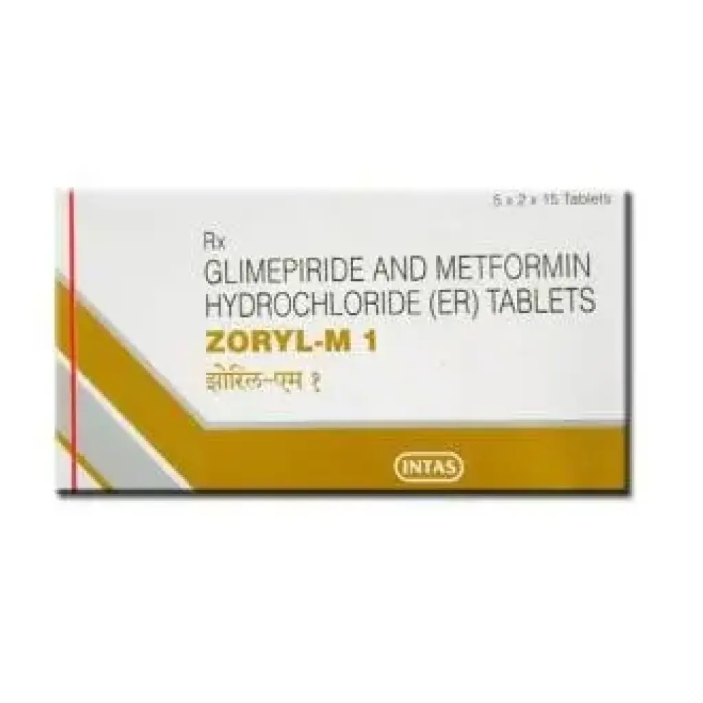 Zoryl M 1 - Glimeperide,Metformin - Intas Pharmaceuticals Ltd.