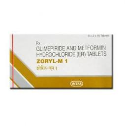 Zoryl M 1 - Glimeperide,Metformin - Intas Pharmaceuticals Ltd.
