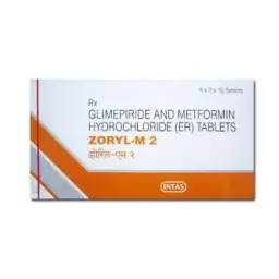 Zoryl M 2 - Glimeperide,Metformin - Intas Pharmaceuticals Ltd.
