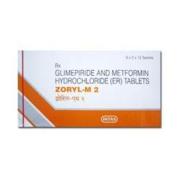 Zoryl M 2 - Glimeperide,Metformin - Intas Pharmaceuticals Ltd.