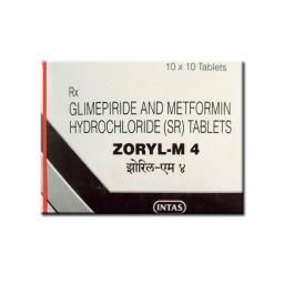 Zoryl M 4 - Glimeperide,Metformin - Intas Pharmaceuticals Ltd.