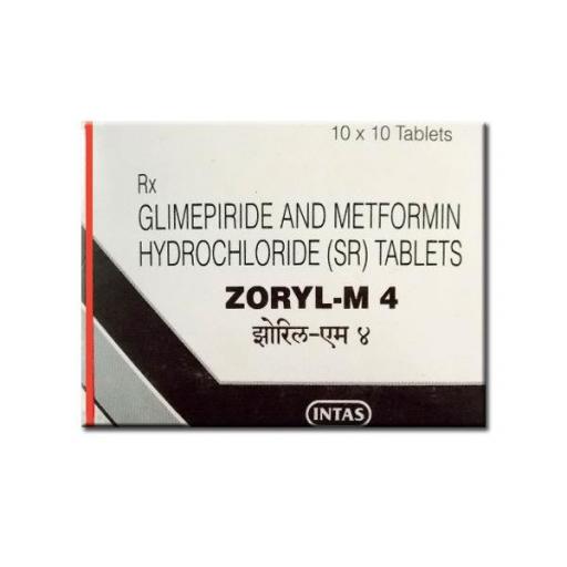 Zoryl M 4 - Glimeperide,Metformin - Intas Pharmaceuticals Ltd.
